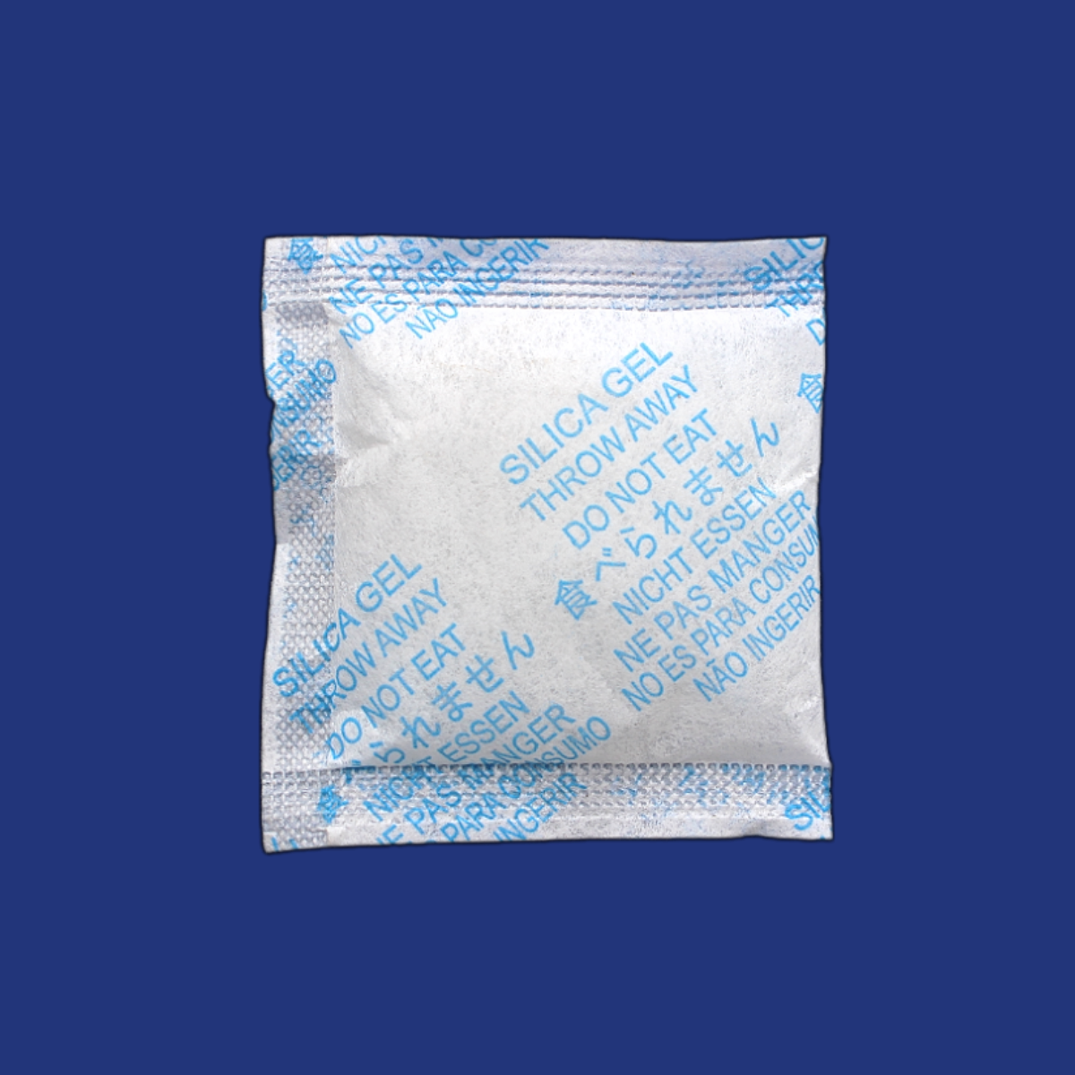 Silica Gel 5g — Vải Không Dệt In Tiếng Nhật — Xanh